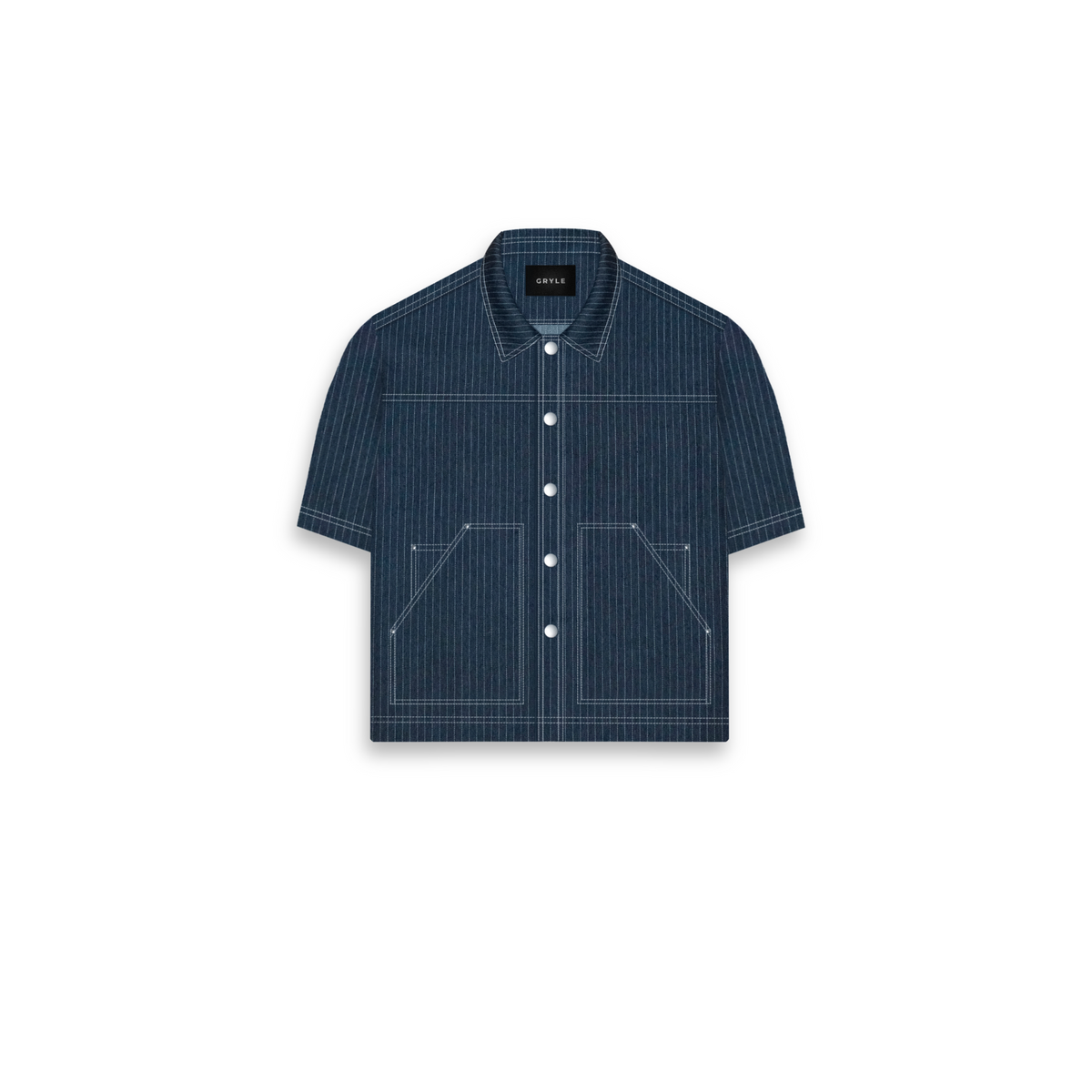 Knit Striped Polo Shirt - Ebony Black | Gryle – Gryle Apparel