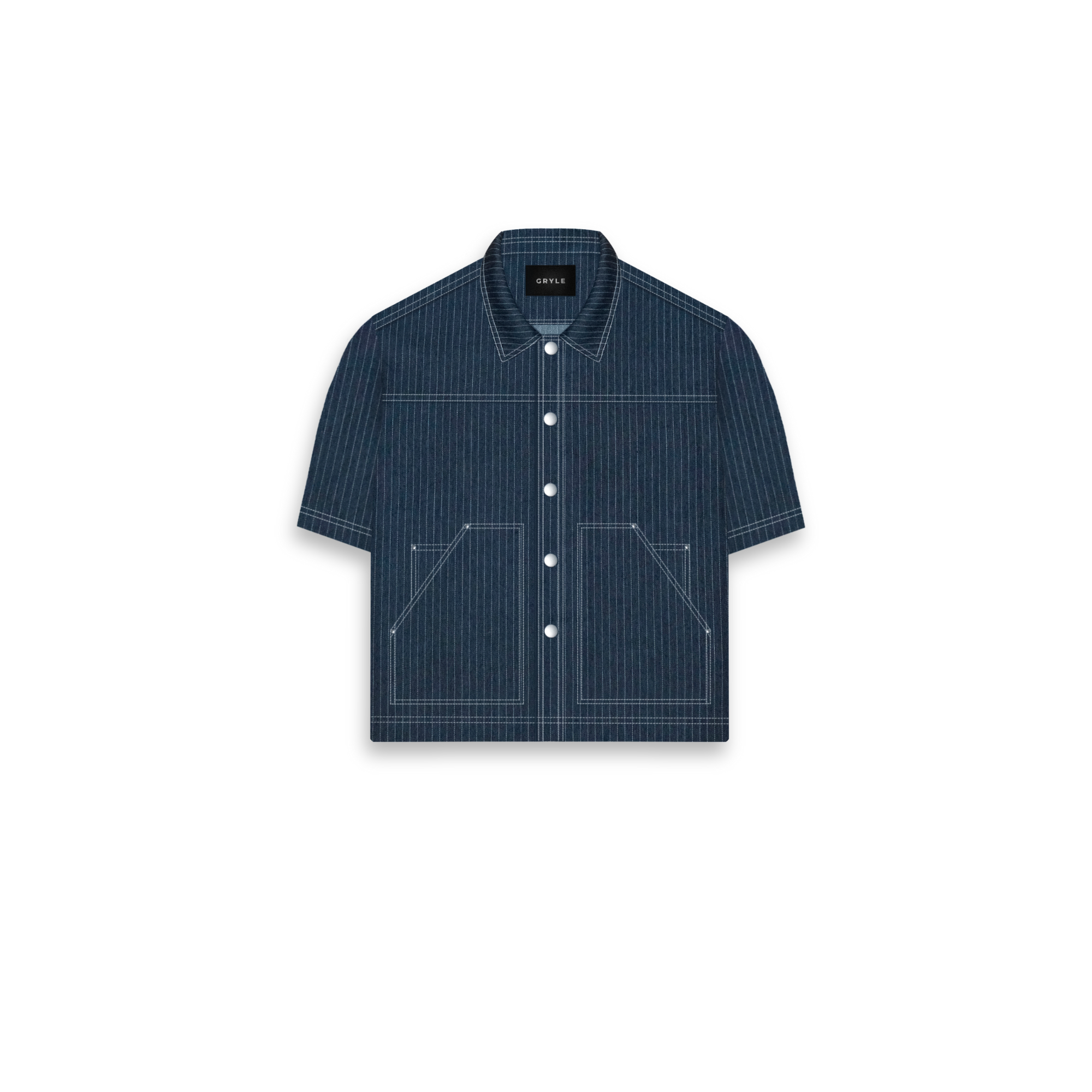Áo sơ mi kẻ sọc denim