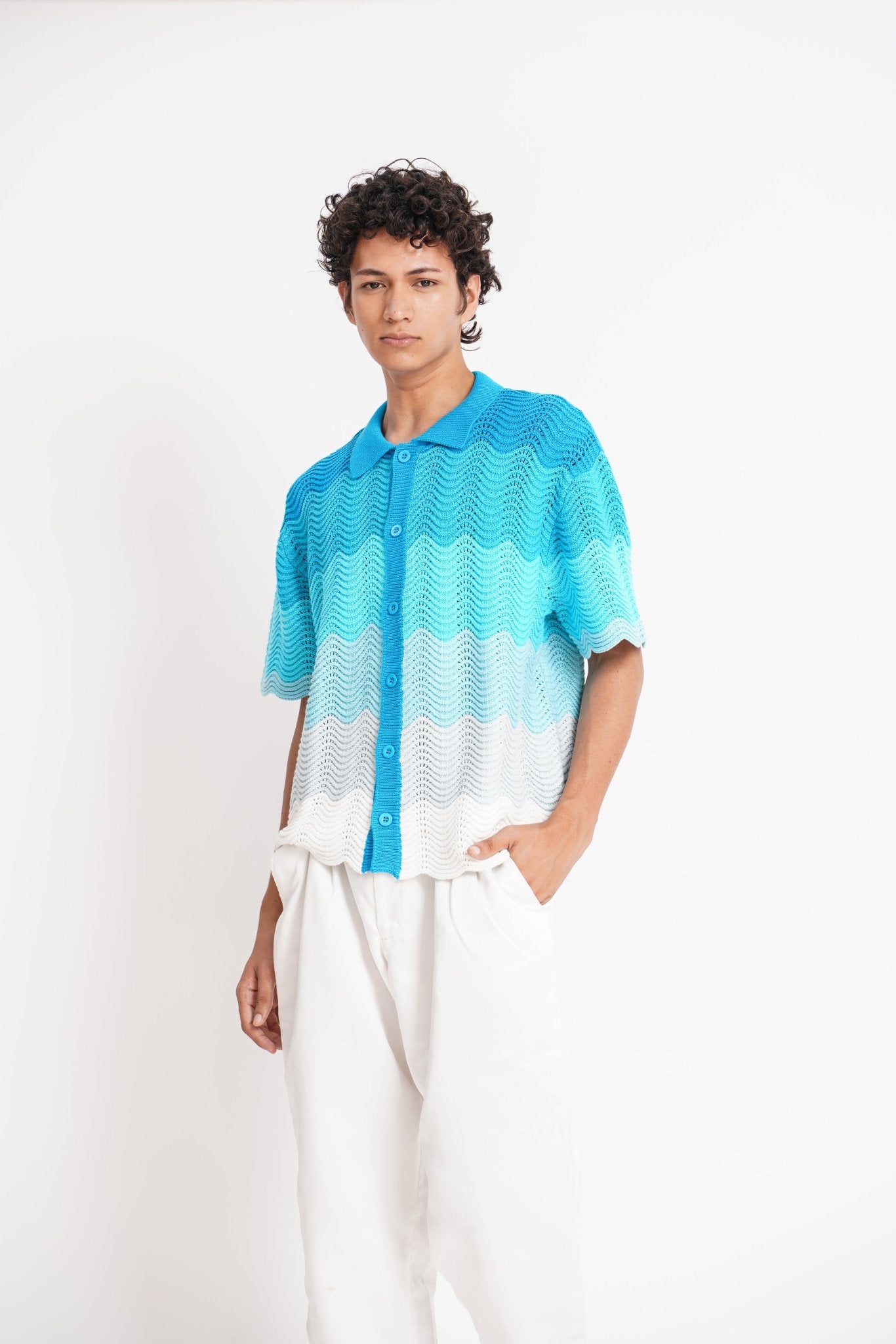 Shale Knit Gradient Shirt - Gryle Apparel -